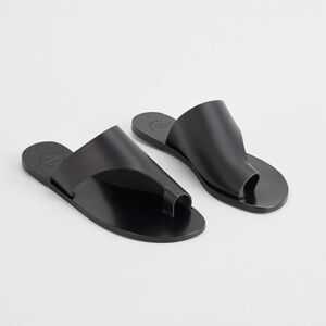 ATP Atelier Rosa Leather Cutout Sandals